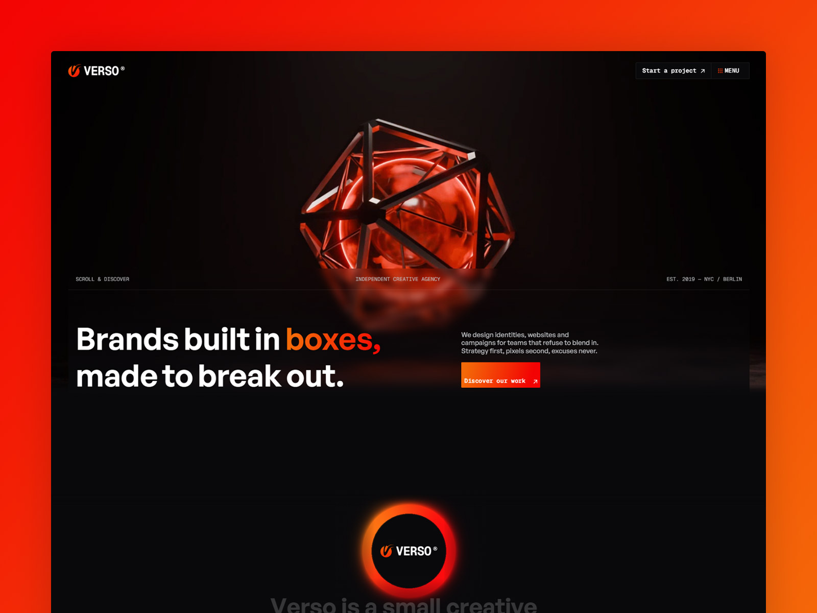 Creative Agency & Brand Studio Framer Template