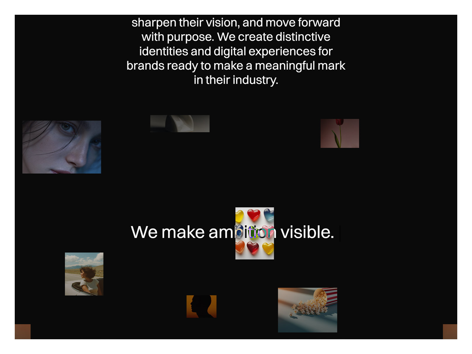 Dark Minimal Portfolio Framer Template for Studios