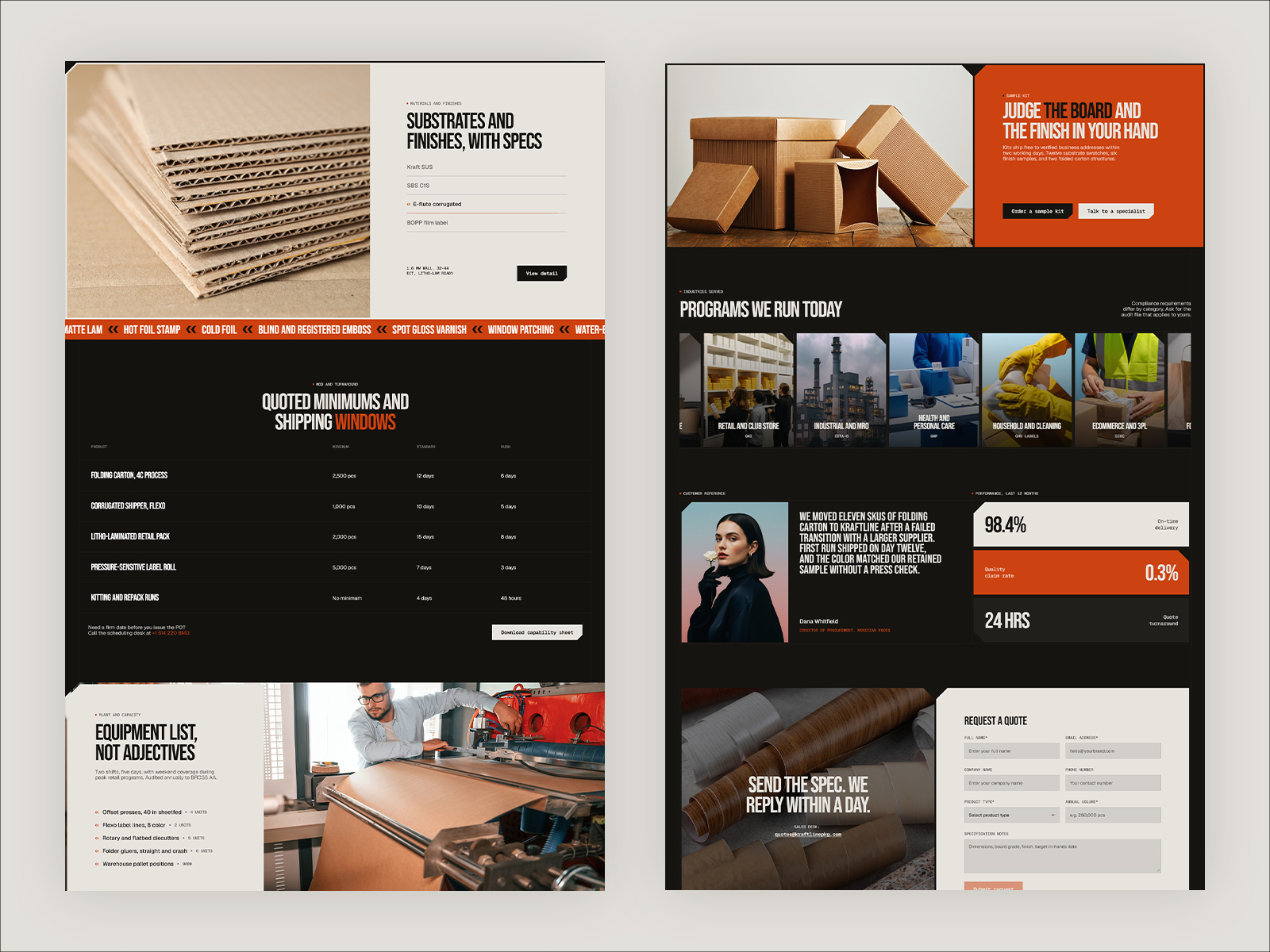 B2B Manufacturing Website Template for Framer