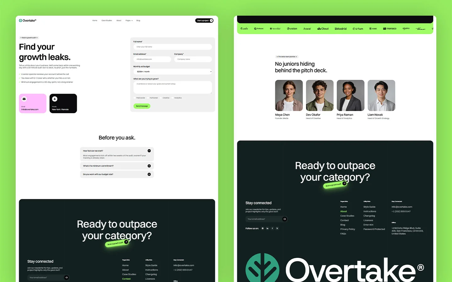 Conversion marketing website template