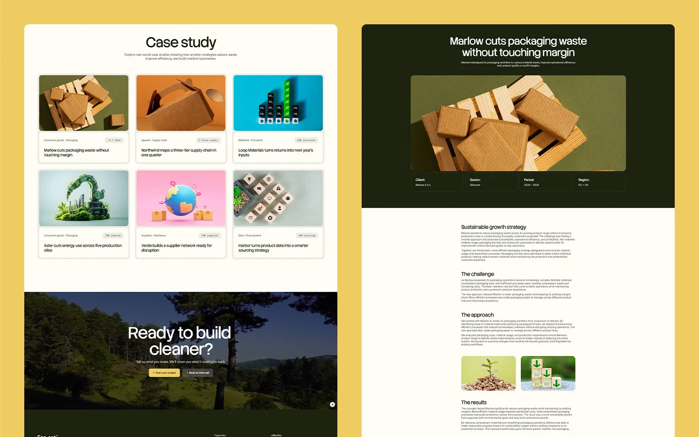 Green energy webflow template