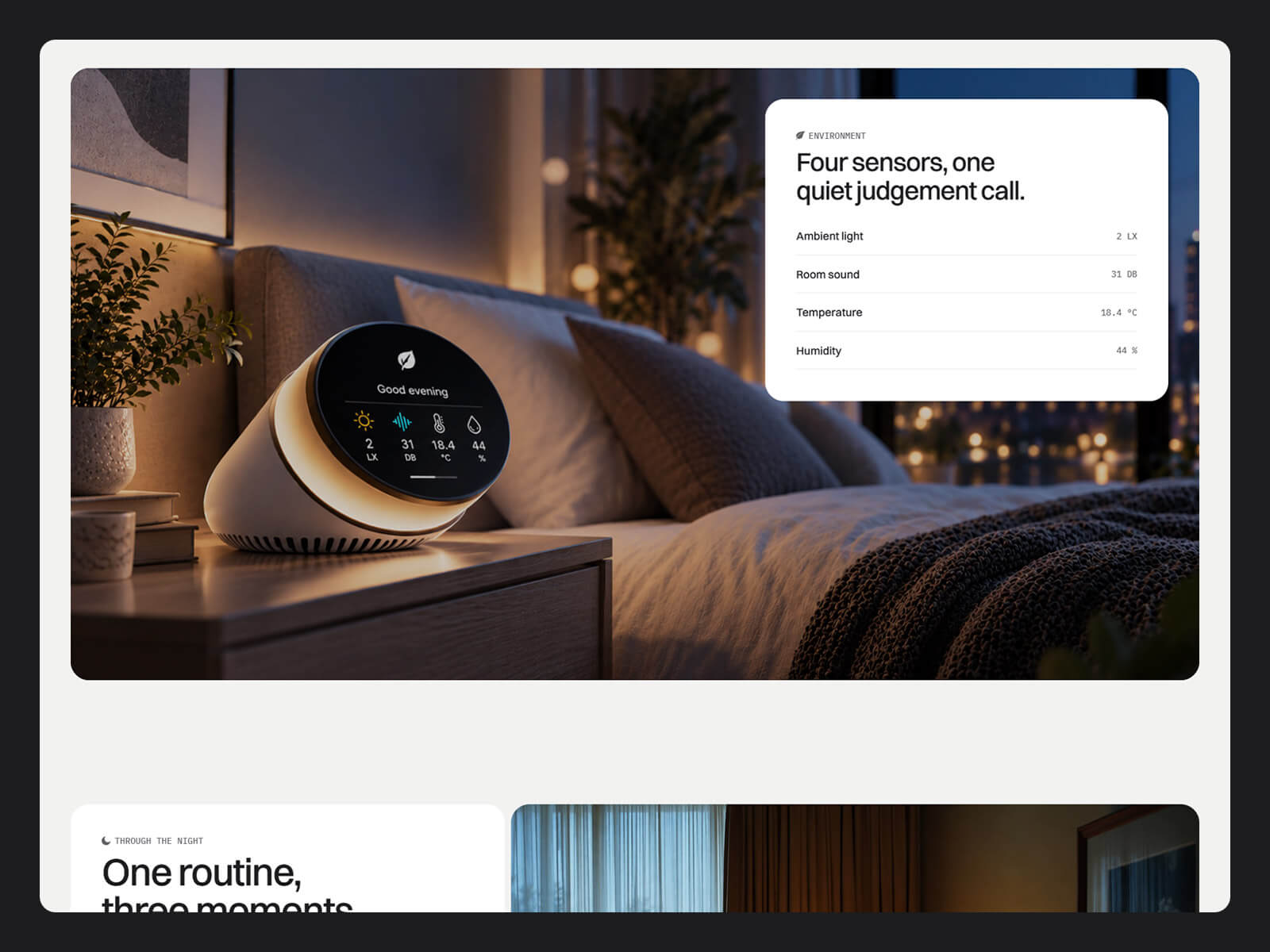 SomniQ how it works section for a single product launch