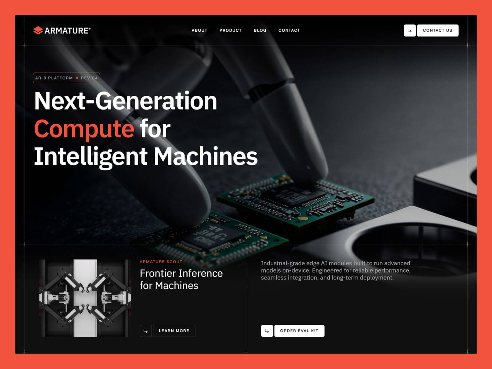 AI Robotics & Industrial Technology Website Template
