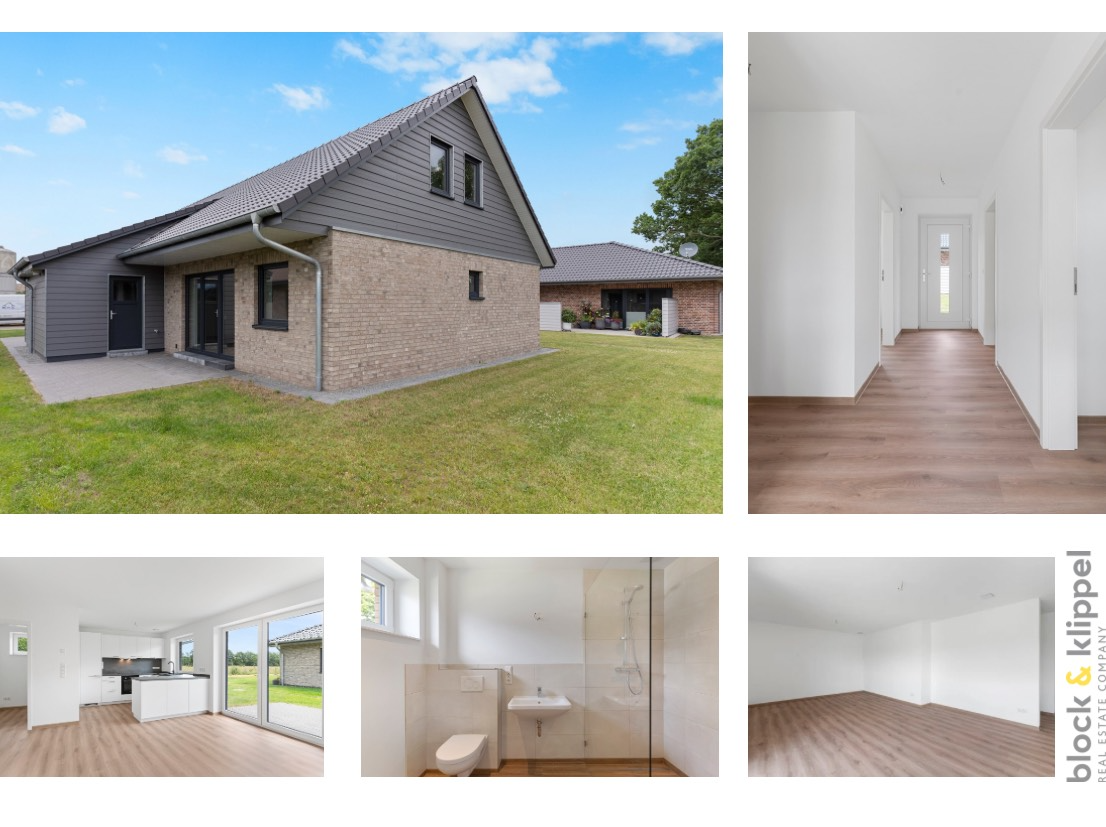 Neubau-Doppelhaushälfte (KfW 40) mit Stil, Komfort, Ausbaureserve und Blick ins Grüne
