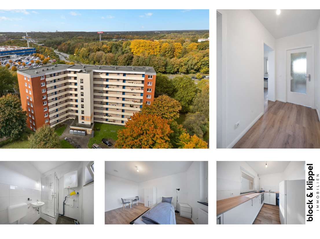 Kernsaniert 2025! Vermietete 2-Zimmer-Wohnung mit Balkon in Kiel