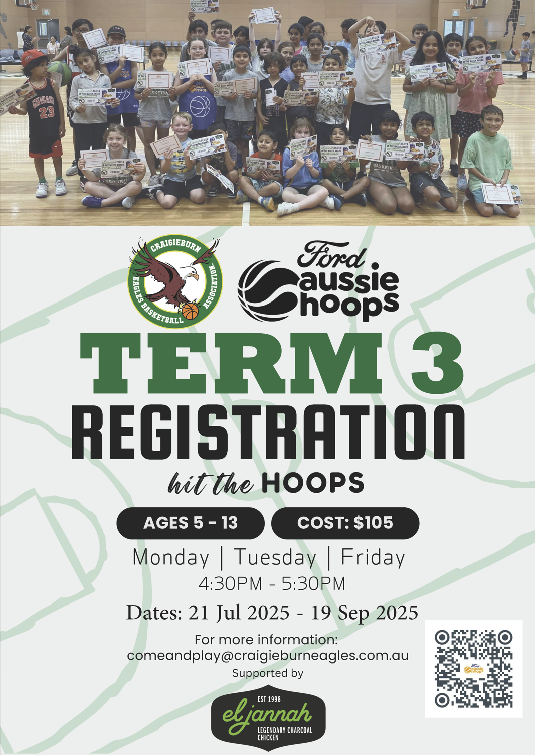 Ford Aussie Hoops - Beginner Basketball Program - Term 3 2025