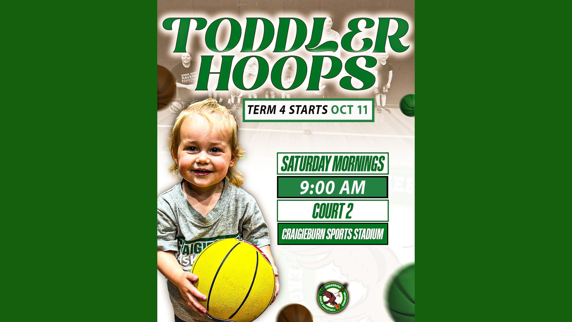 Term 4 Toddler Hoops Registrations Now Open!