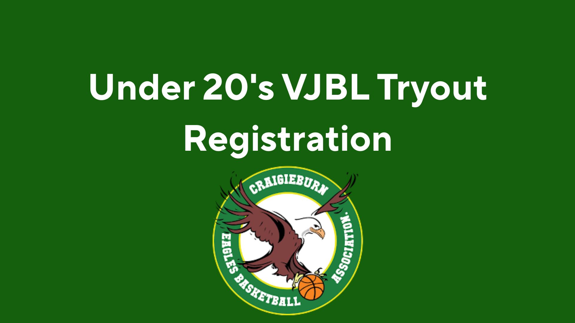 Under 20 VJBL Tryout Registration - NOW OPEN!