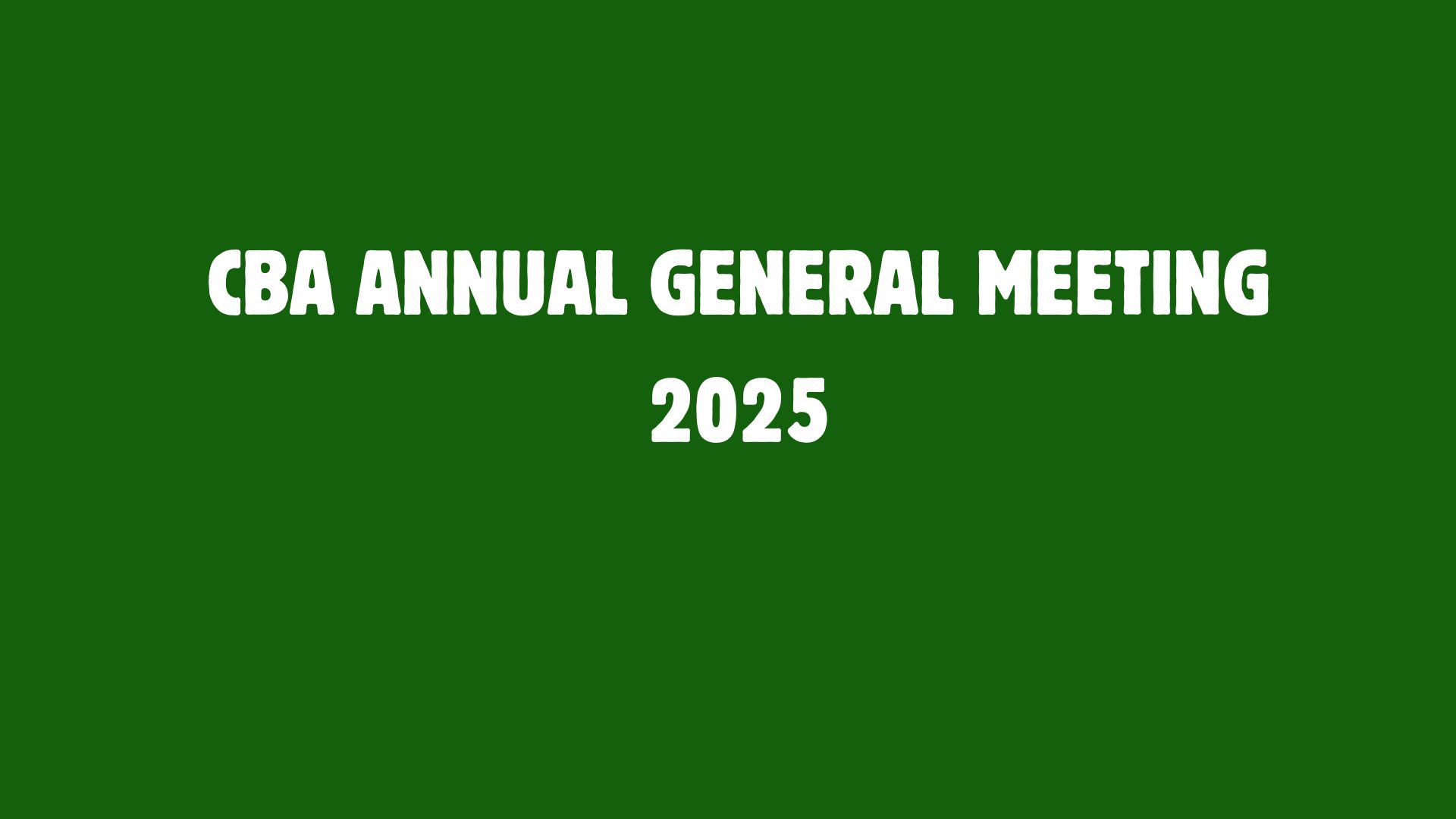 2025 ANNUAL GENERAL MEETING