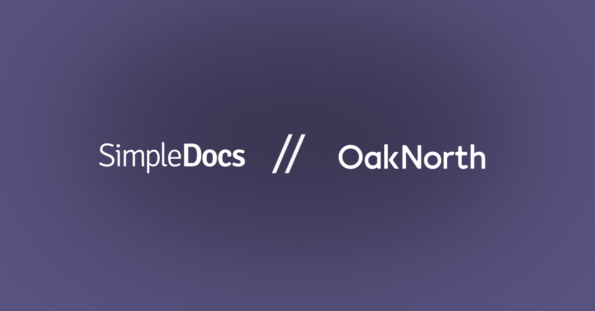 a light image with the words Oak North on it