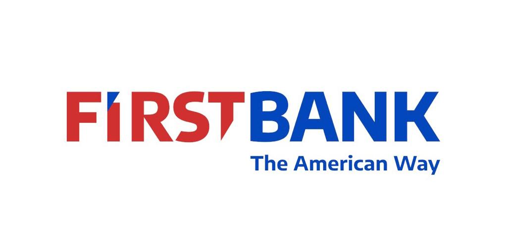 Logotipo de FirstBank con las palabras The American Way