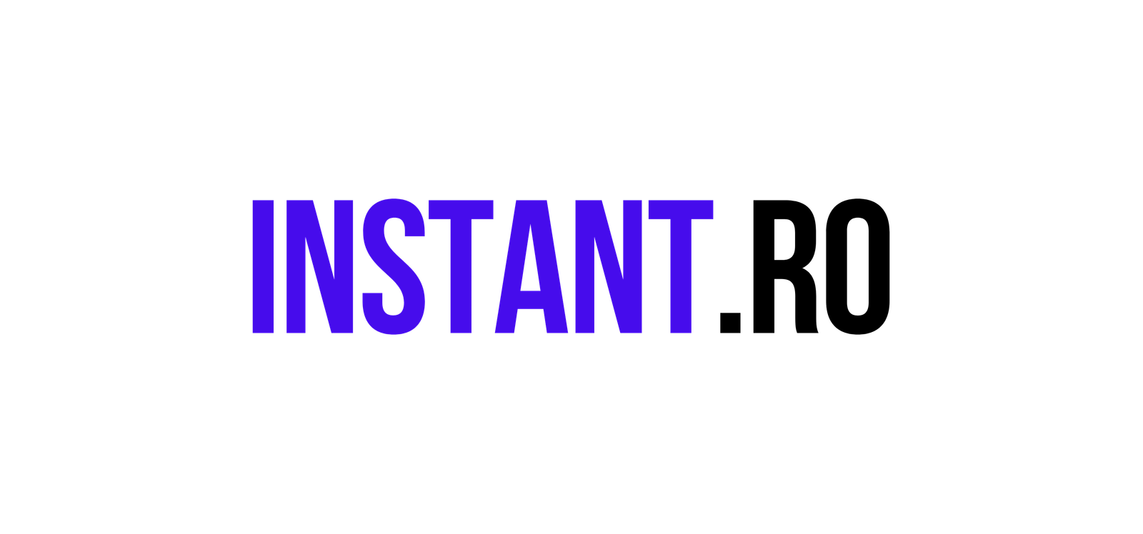 Logotipo de Instant.ro sobre fondo gris