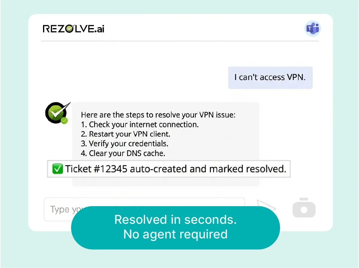 Rezolve Agentic Studio hero animation showing AI agent workforce