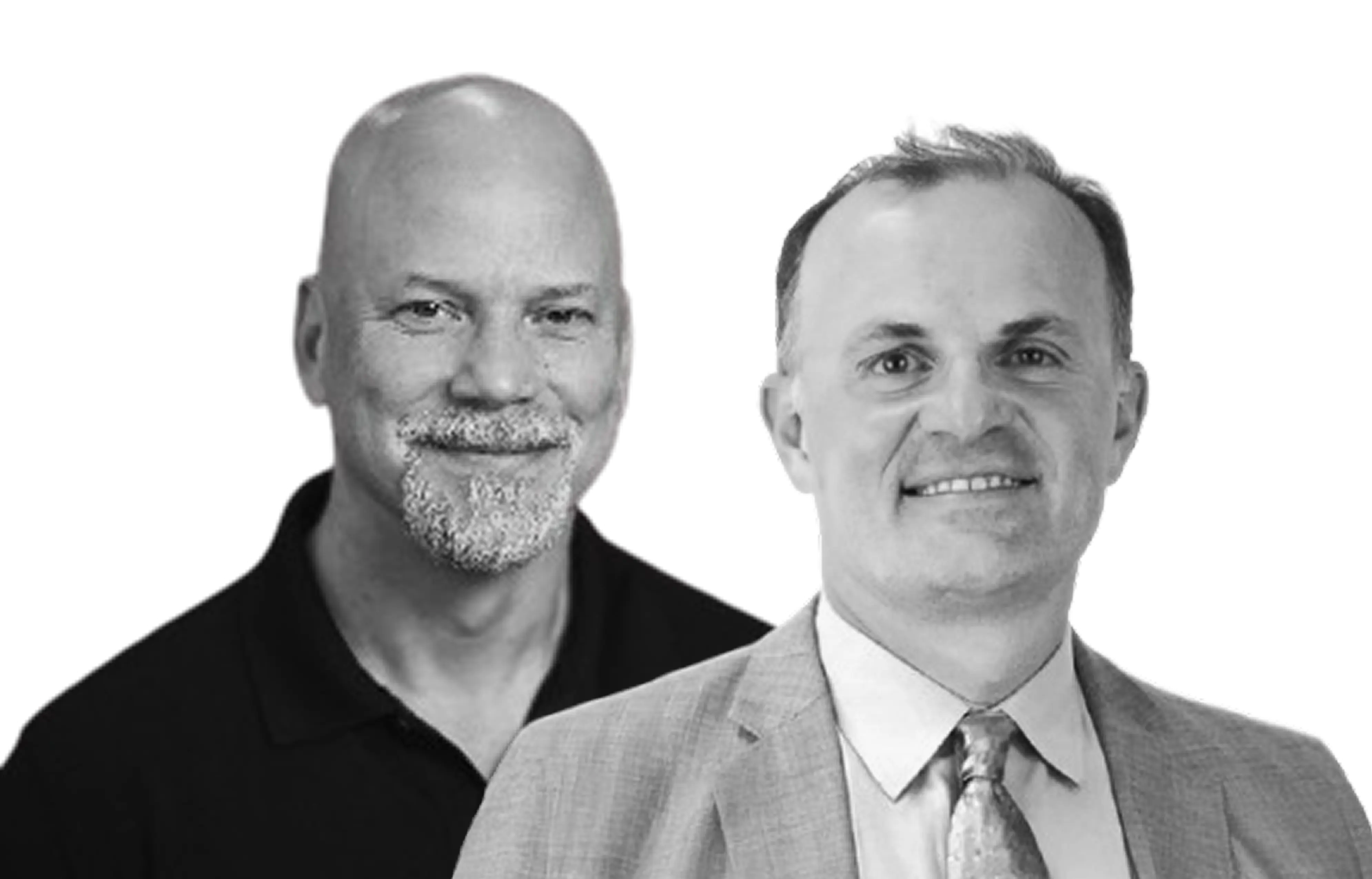 Headshots of Bennett Moe and Jim Reavis