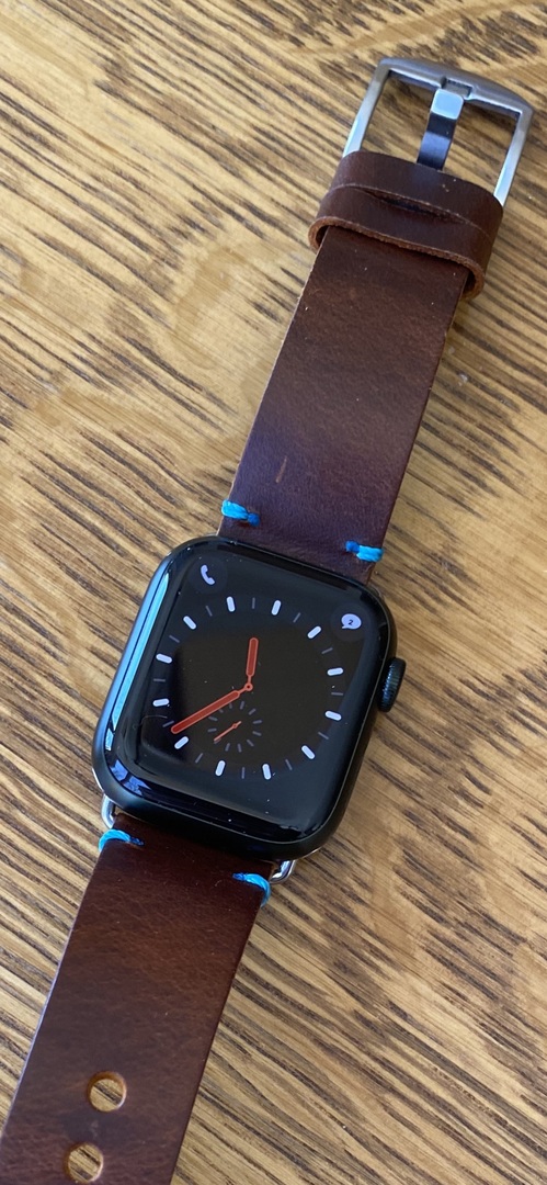 Customer's Apple Watch with Maverick Band
