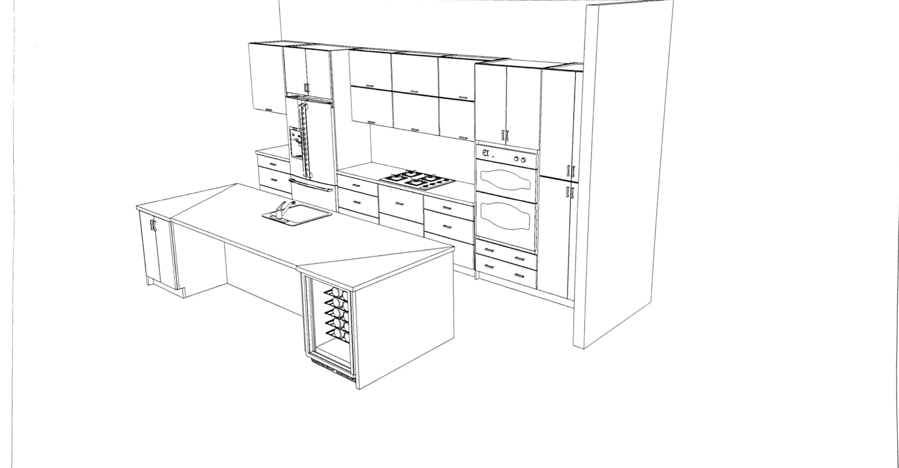 actualización completa de la cocina - planos