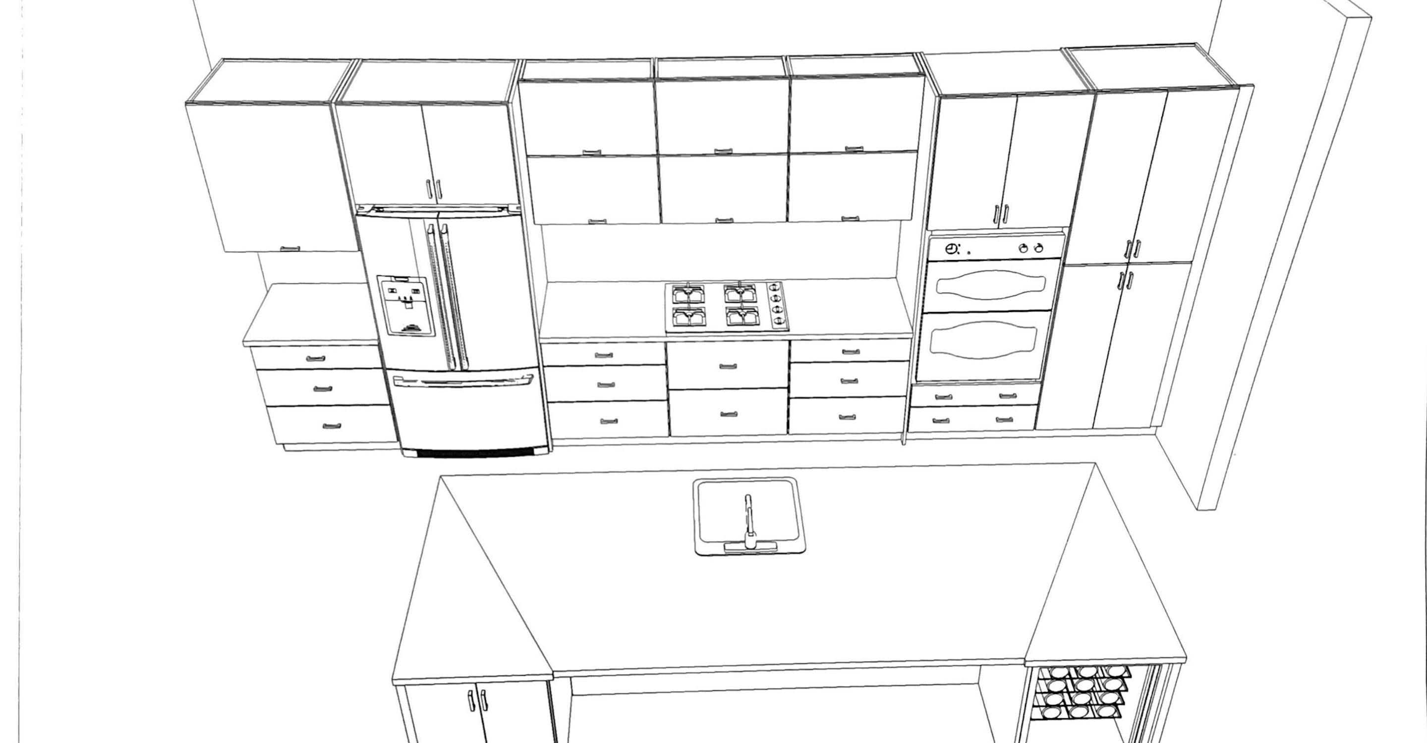 actualización completa de la cocina - planos