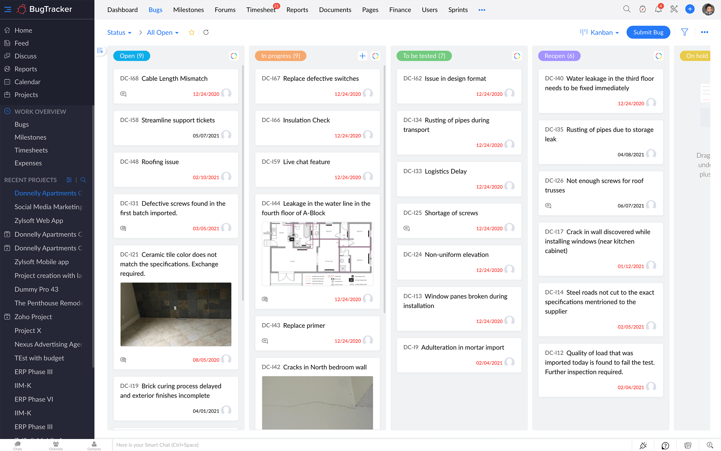 Zoho BugTracker