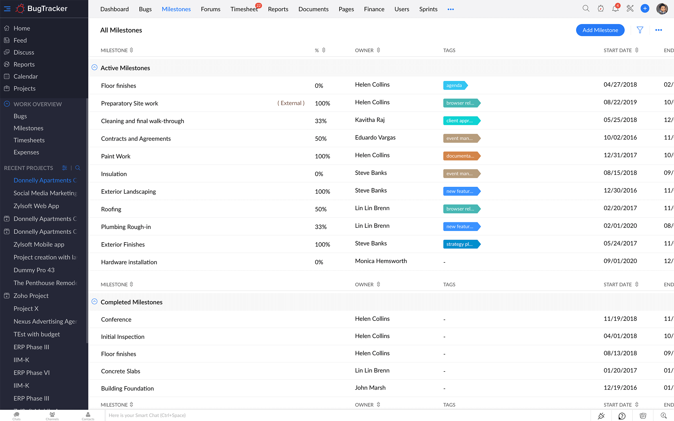 Zoho BugTracker