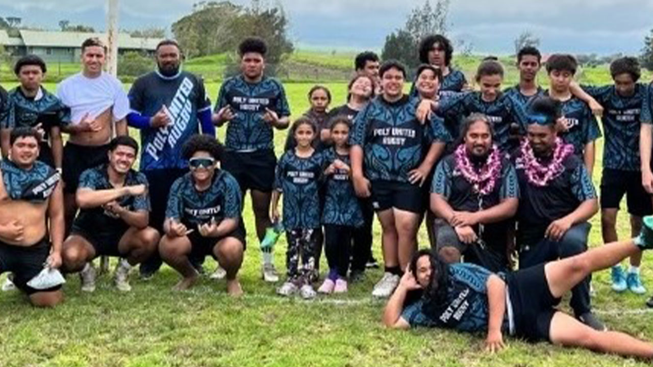 A team picture of the the Poly United Rugby Club
