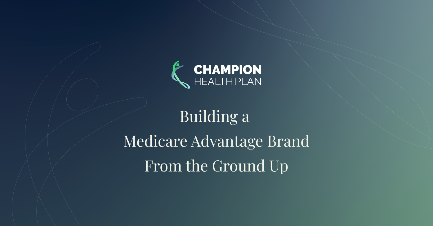 Modera works with Champion Health Plan to ensure branding, design, website and materials speak to the corporate, member and administrative target audiences.