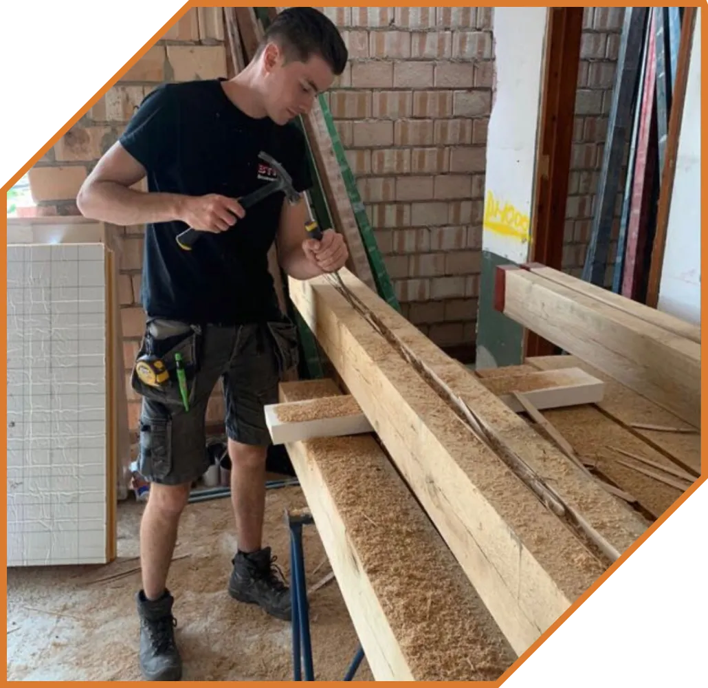 Jitse Muris aan het werk