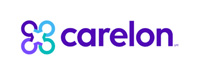 Carelon logo with stylized interconnected shapes in purple, blue, and green.
