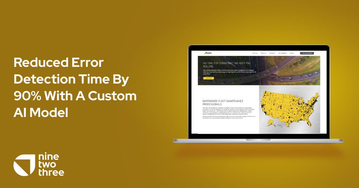 Amerit Fleet: Reduced Error Detection Time by 90% with a Custom AI Model