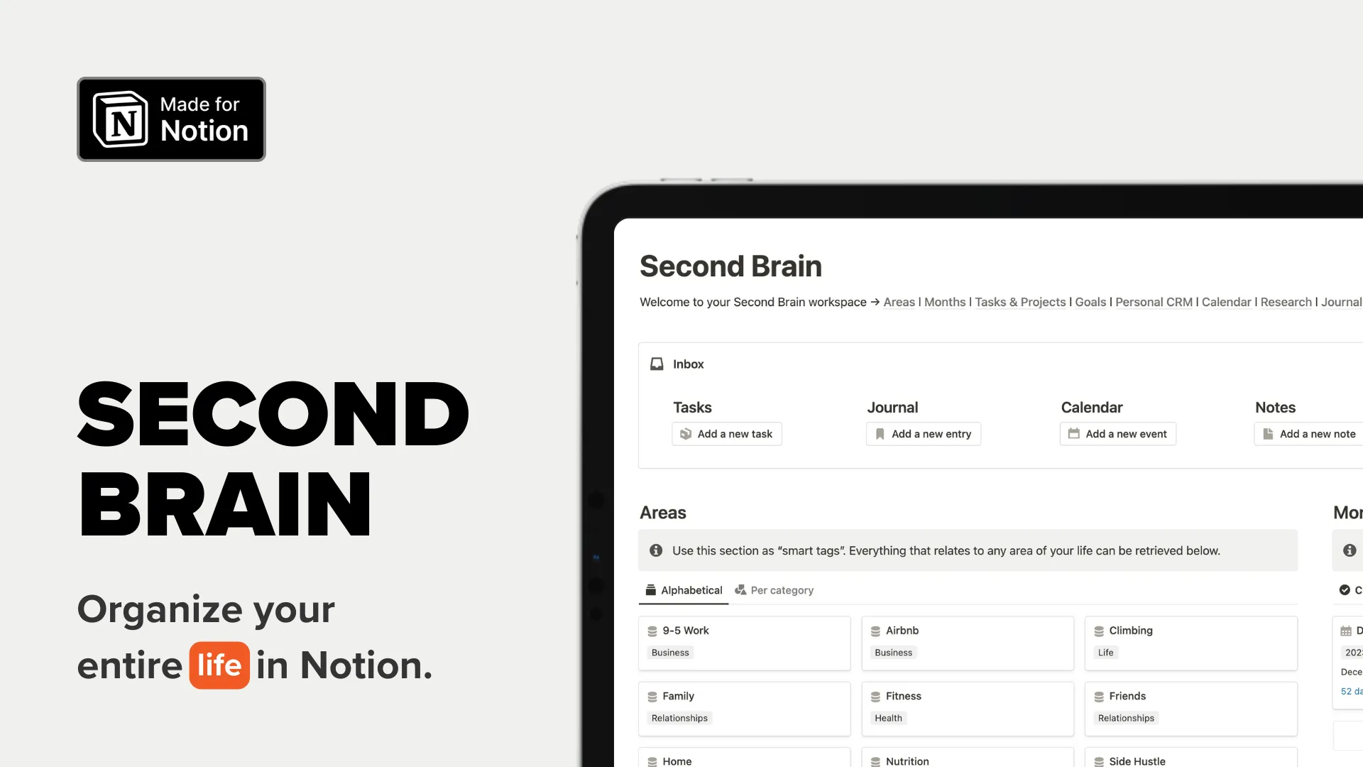 Second Brain Notion Template