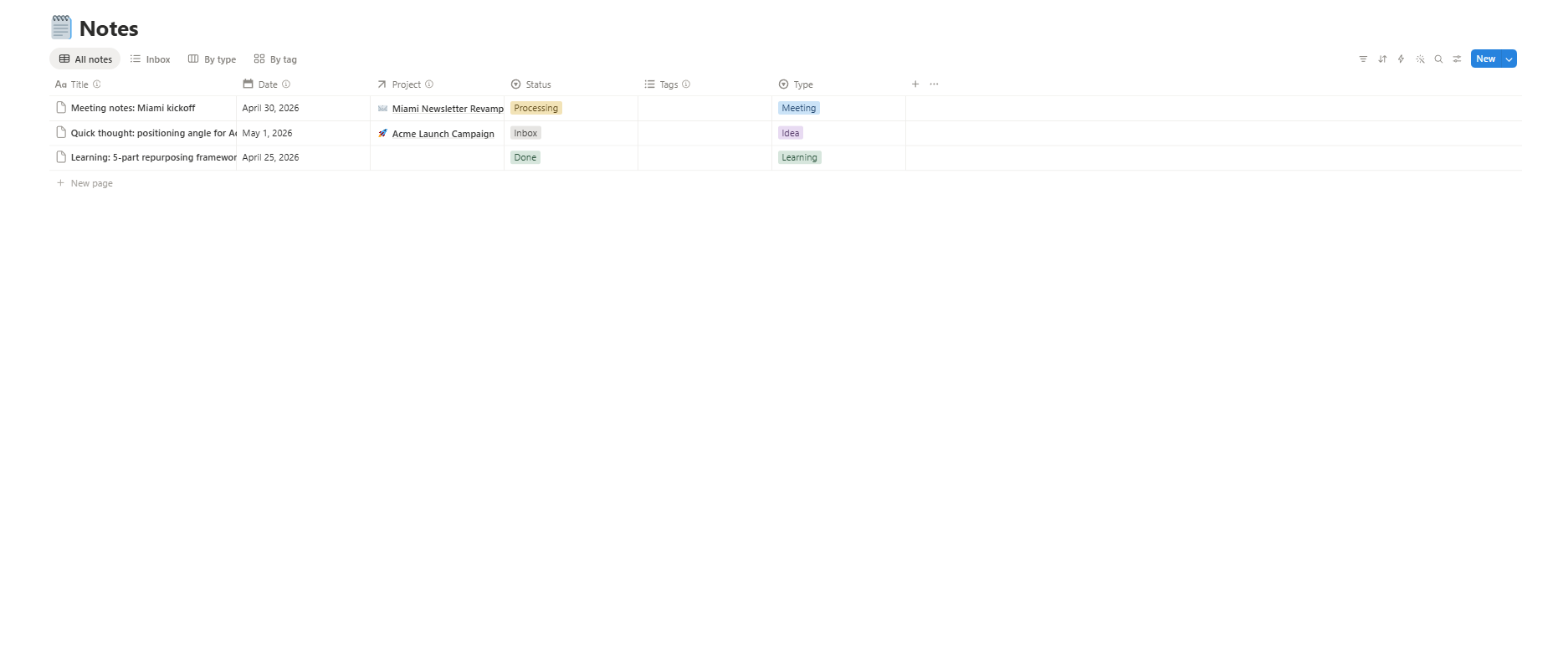 library notion template