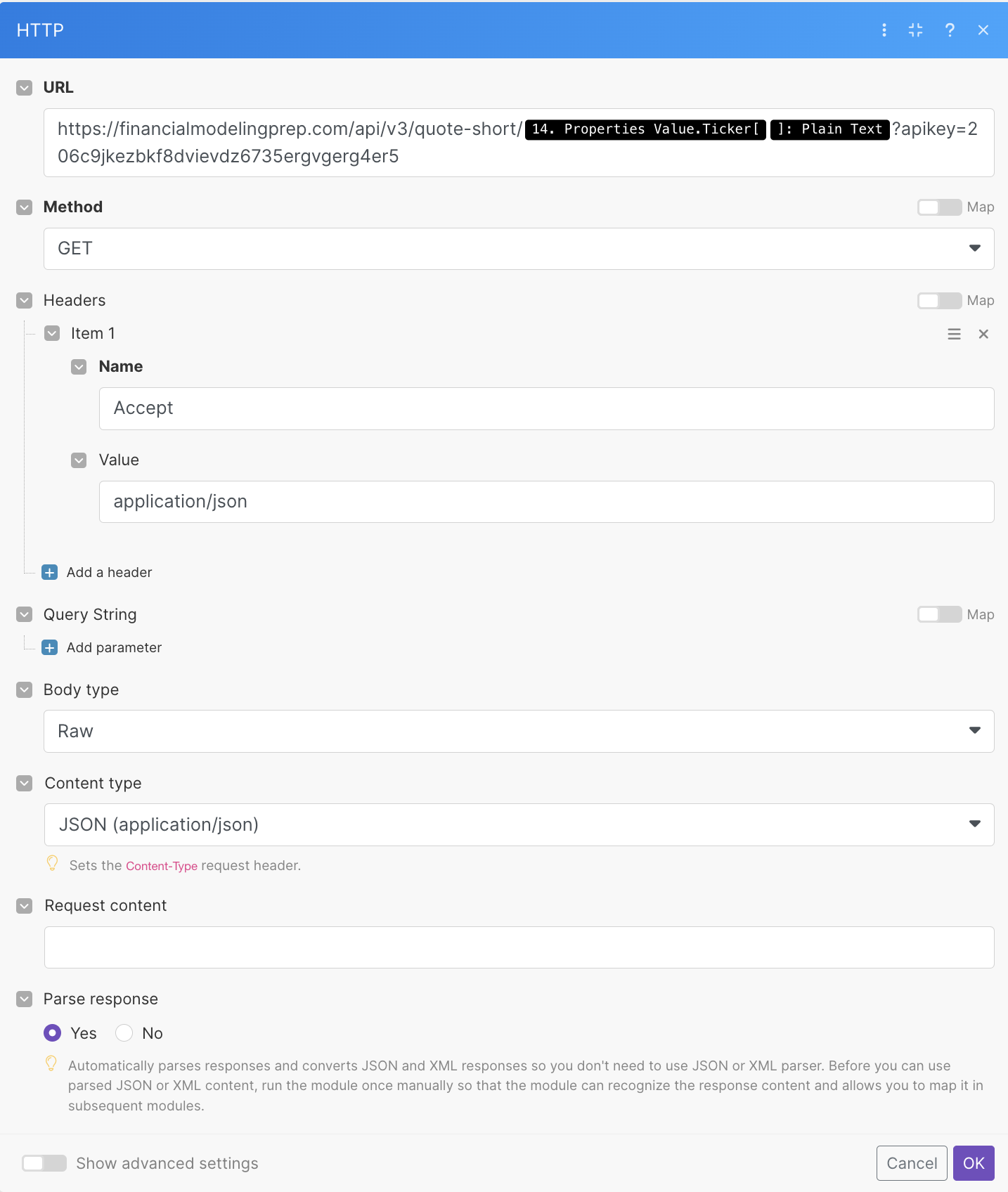 Notion Investment Tracker: HTTP module