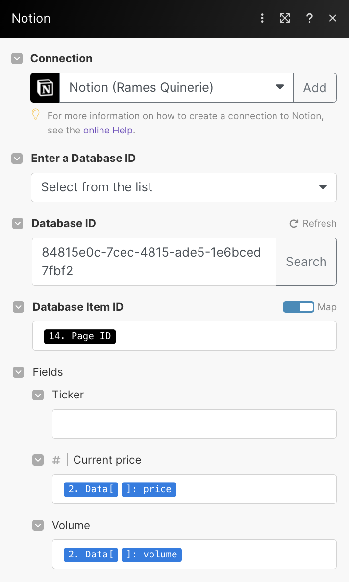 Notion Investment Tracker: Third Notion Module