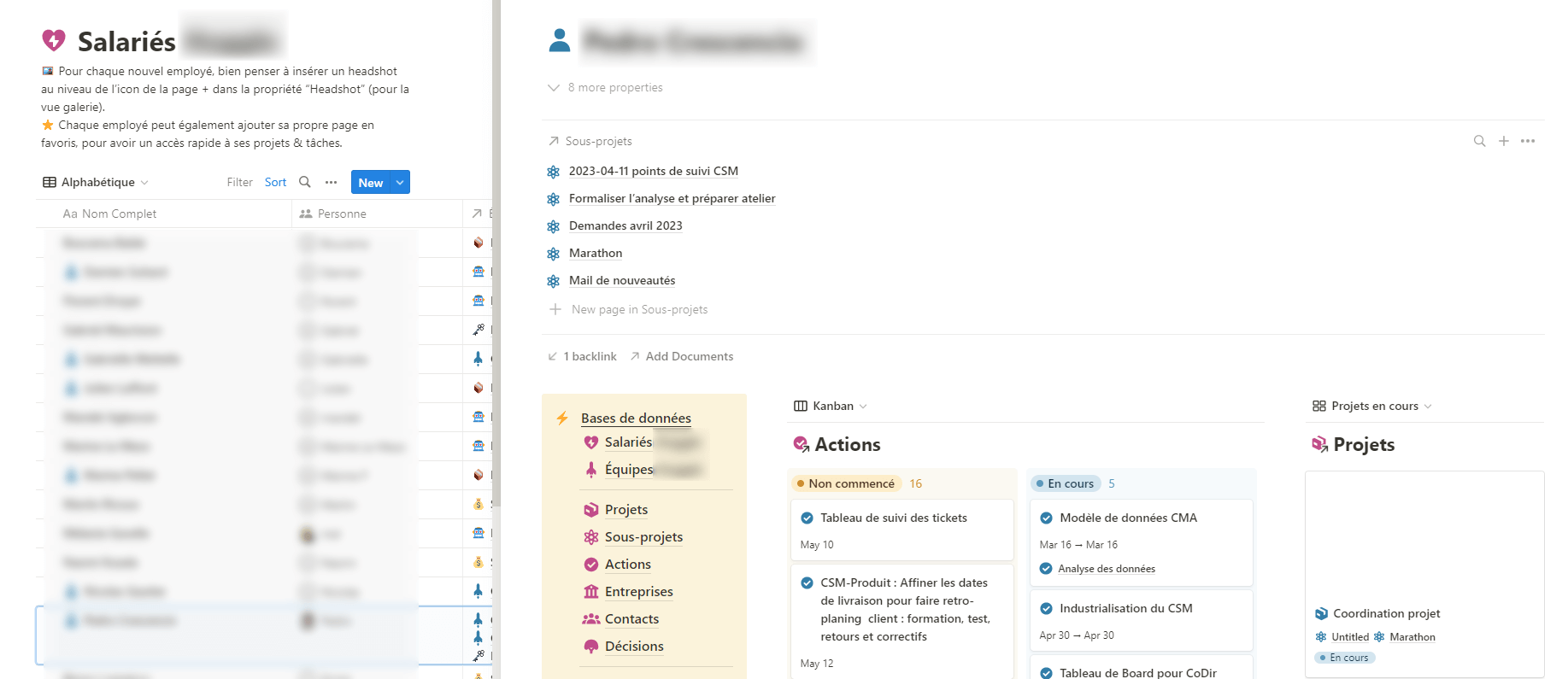 Notion linked databases to create personal dashboards