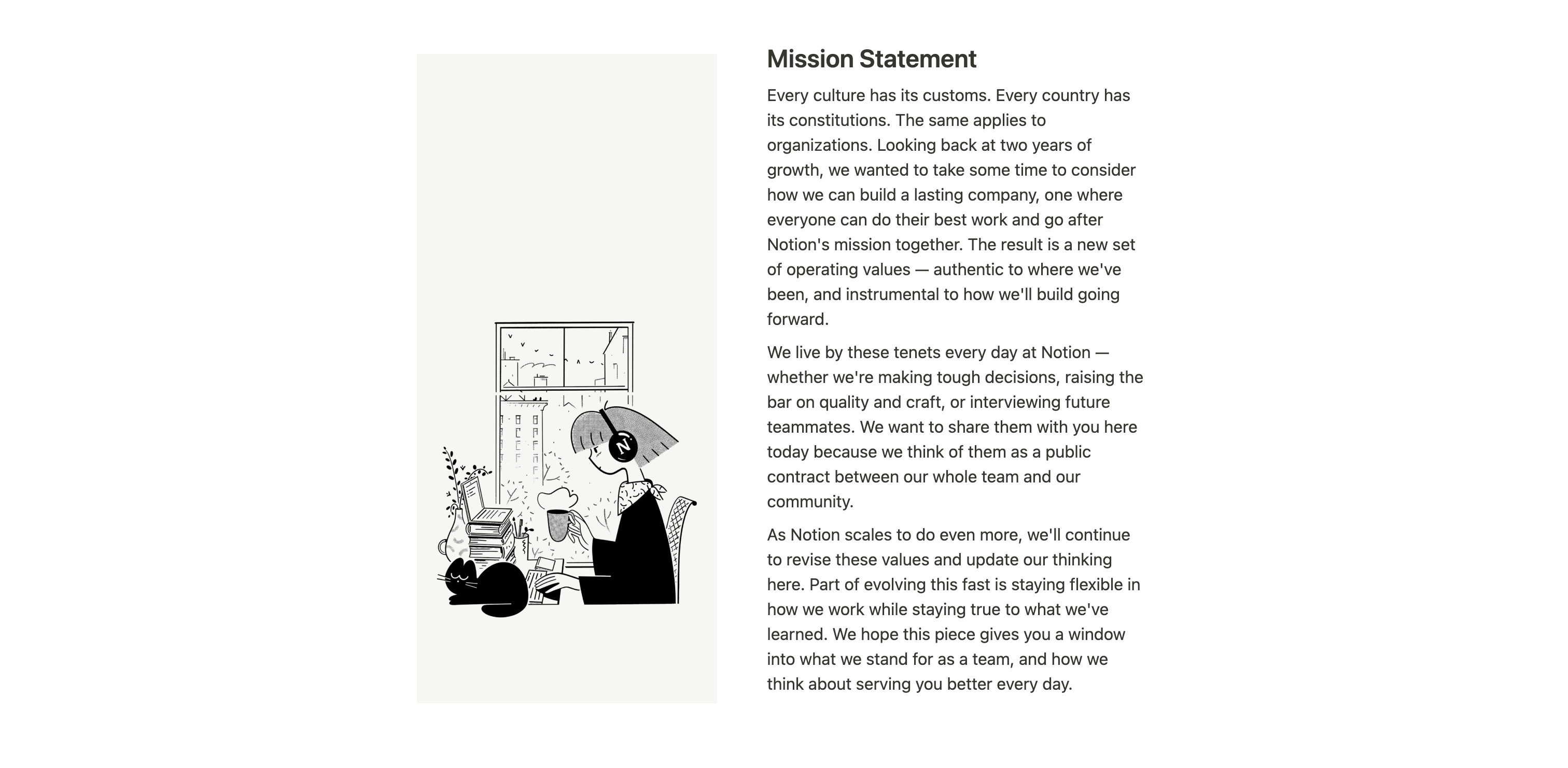 Notion Careers Page Mission Statement