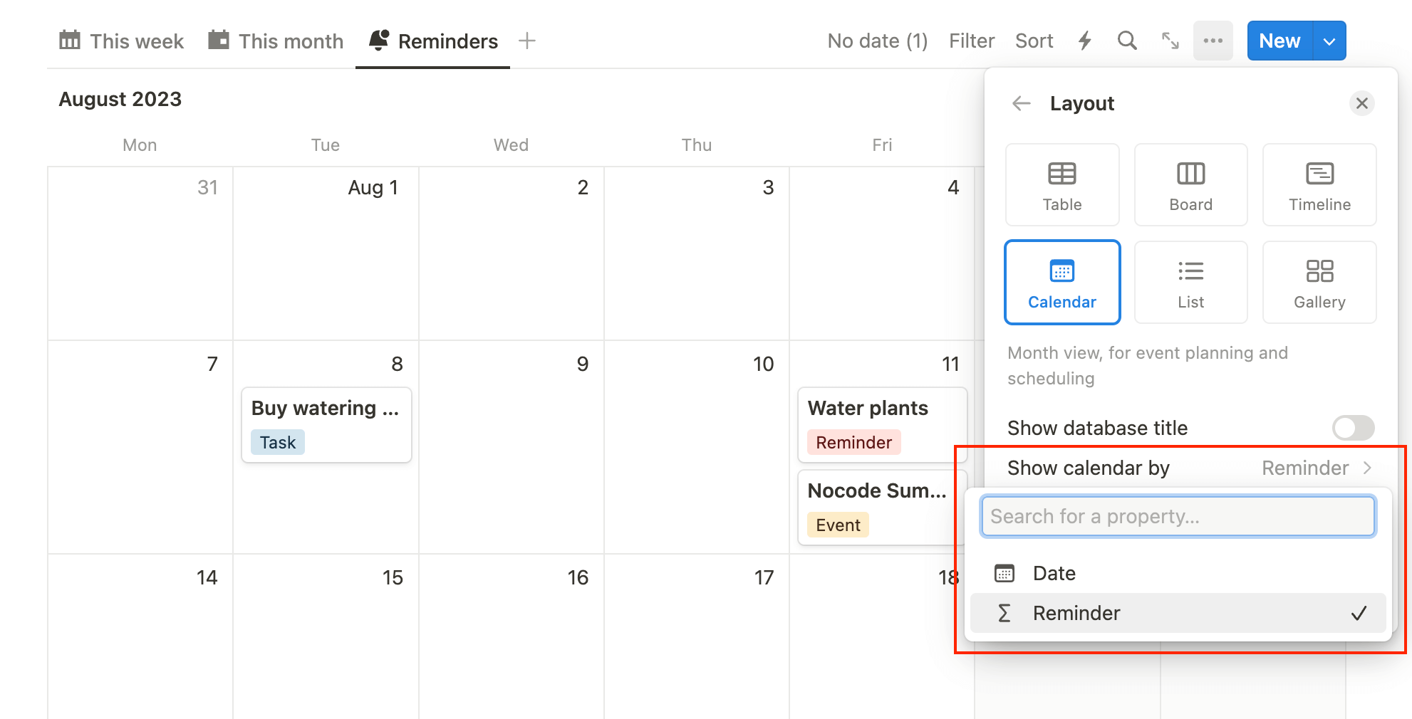 Notion Show multiple date properties on calendar