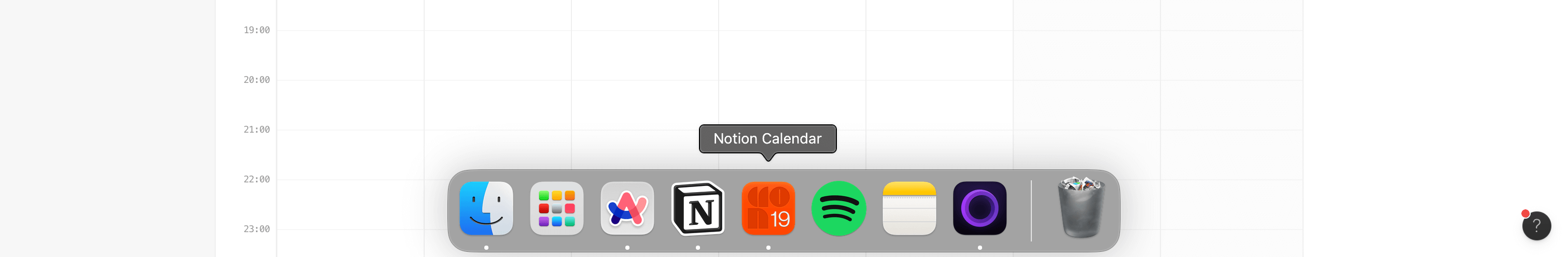 Notion calendar see Cron icon instead