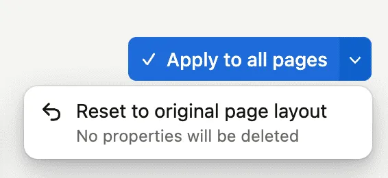 Notion layout reset changes