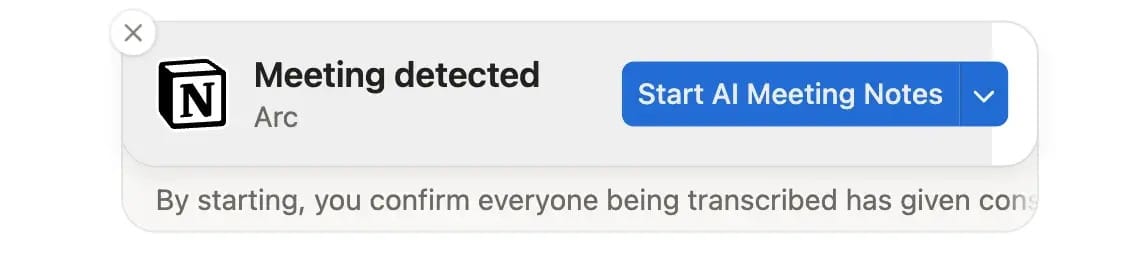meeting note popup on zoom