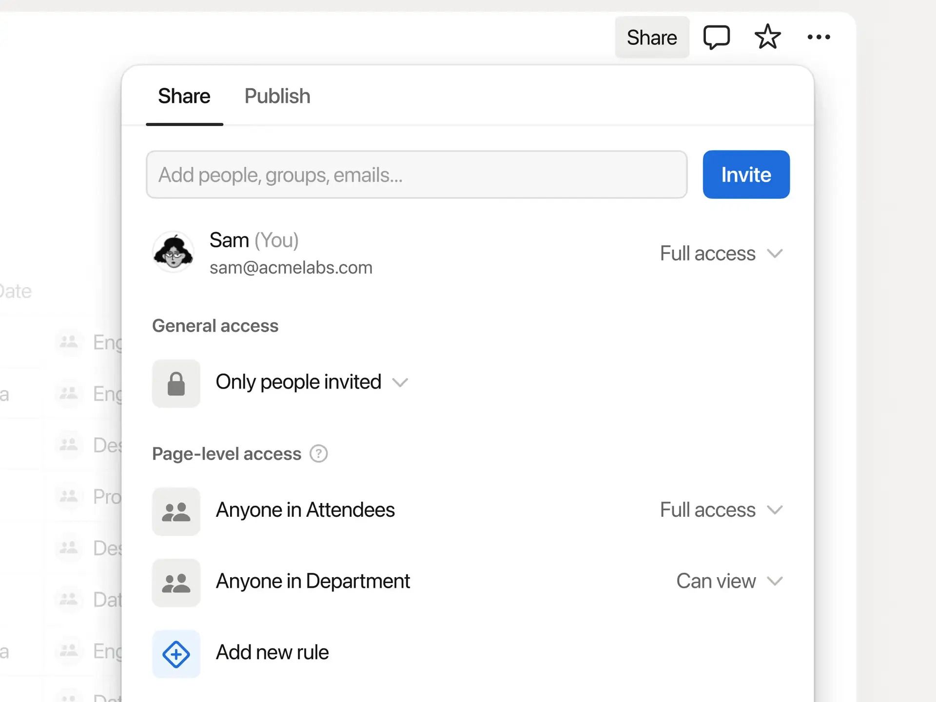 share partial view of notion database