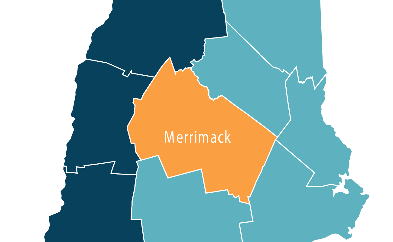 map of merrimack county nh