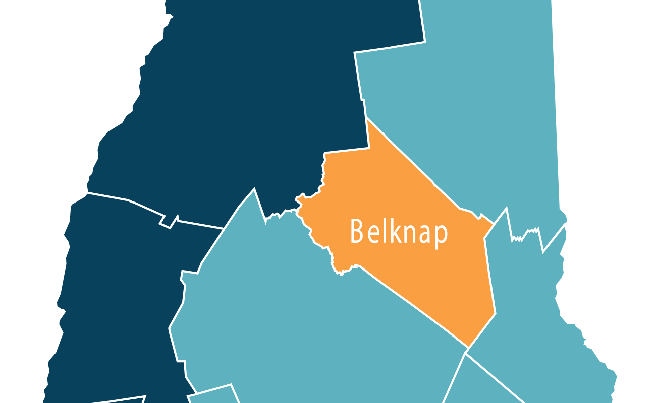 map of belknap county nh