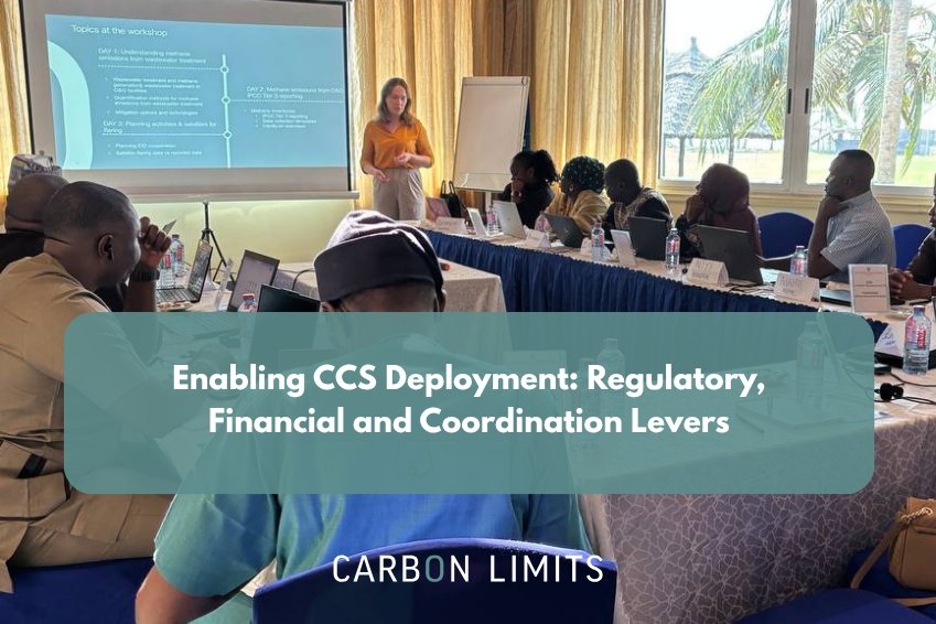 Enabling CCS Deployment: Regulatory, Financial and Coordination Levers