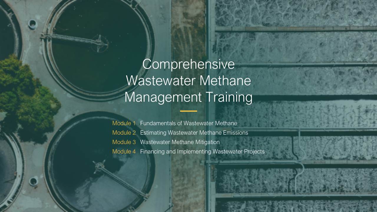 Comprehensive Wastewater Methane Management Training