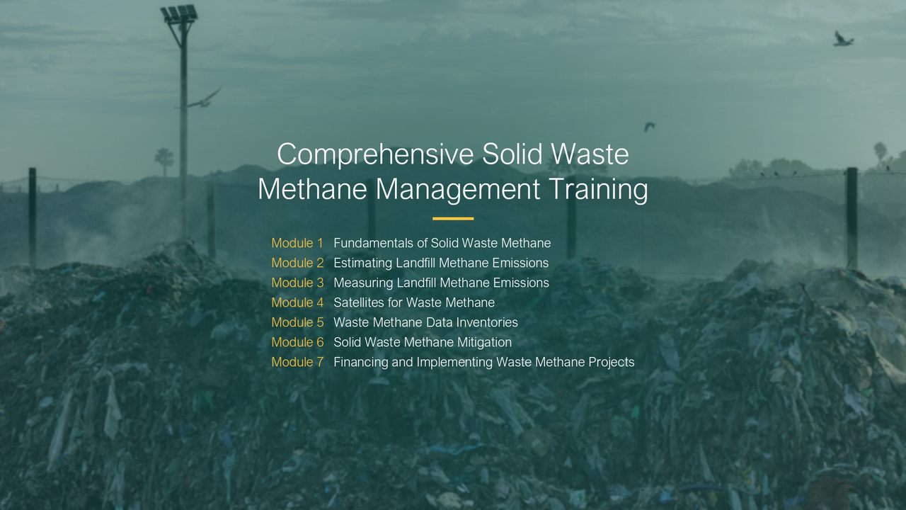 Comprehensive Solid Waste Methane Training