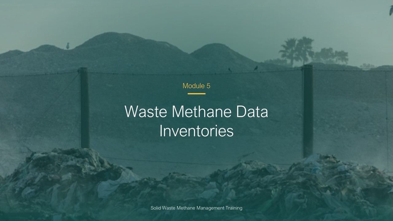 Waste Methane Data Inventories