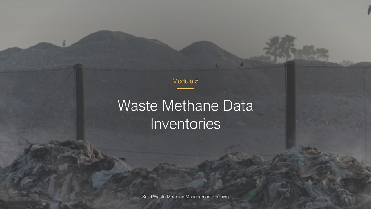 Waste Methane Data Inventories