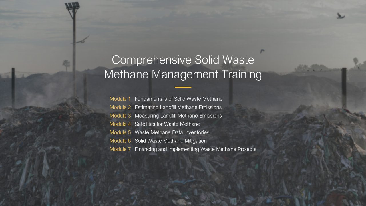 Comprehensive Solid Waste Methane Training