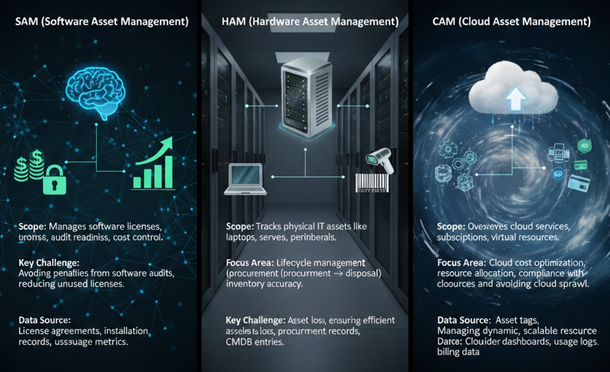 Different types of Asset management 