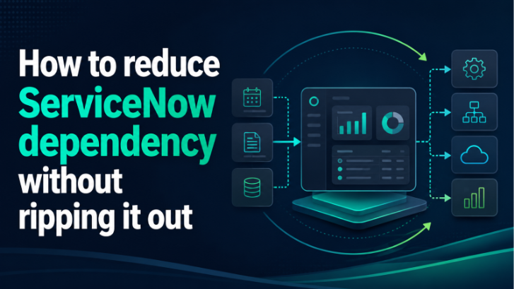 How to reduce ServiceNow dependency without ripping it out 