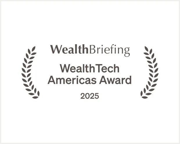 WealthBriefing logo above text "#1 Grid Report for Spend Management, Winter 2025" with laurel leaves on each side.